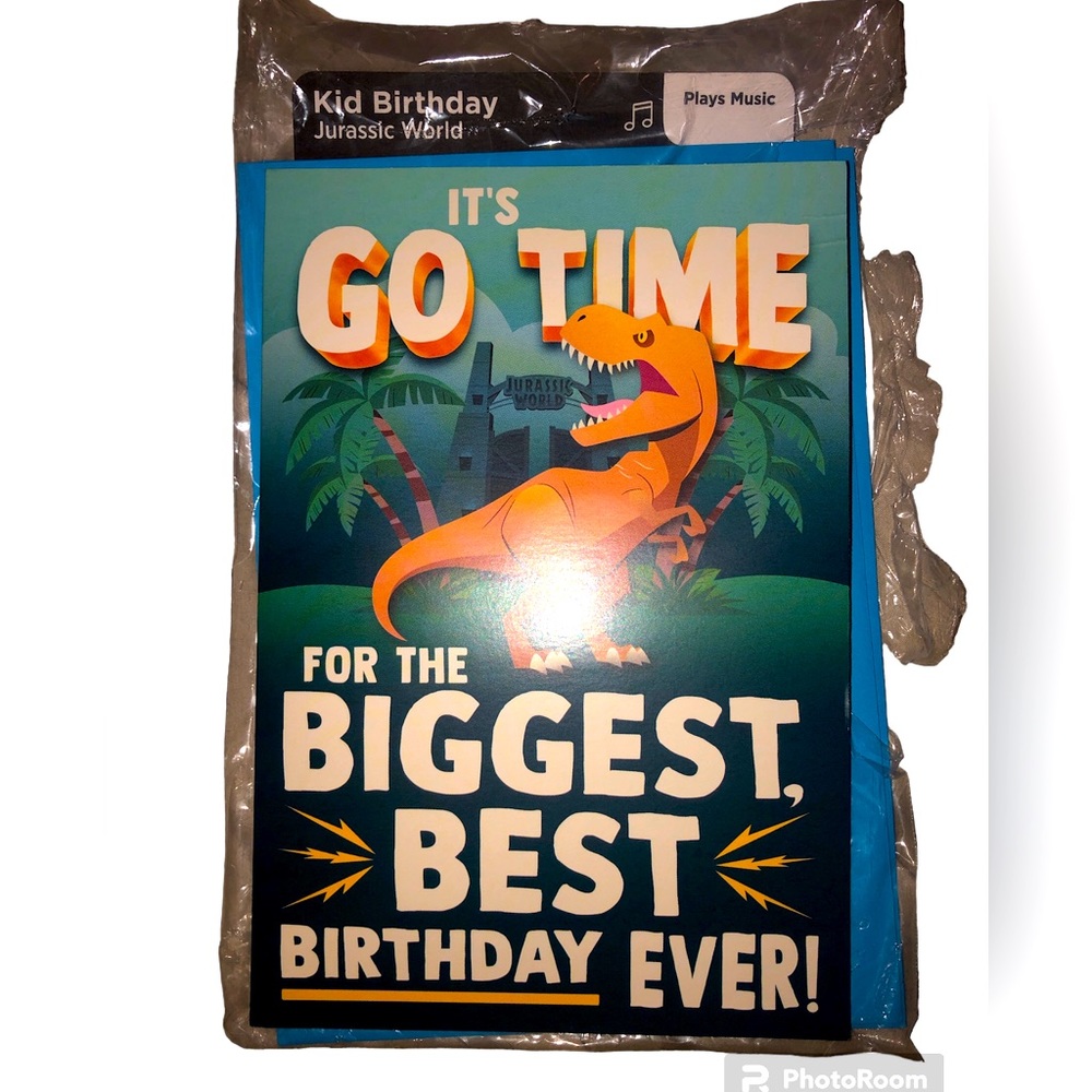 Hallmark Kid Birthday card Jurassic World